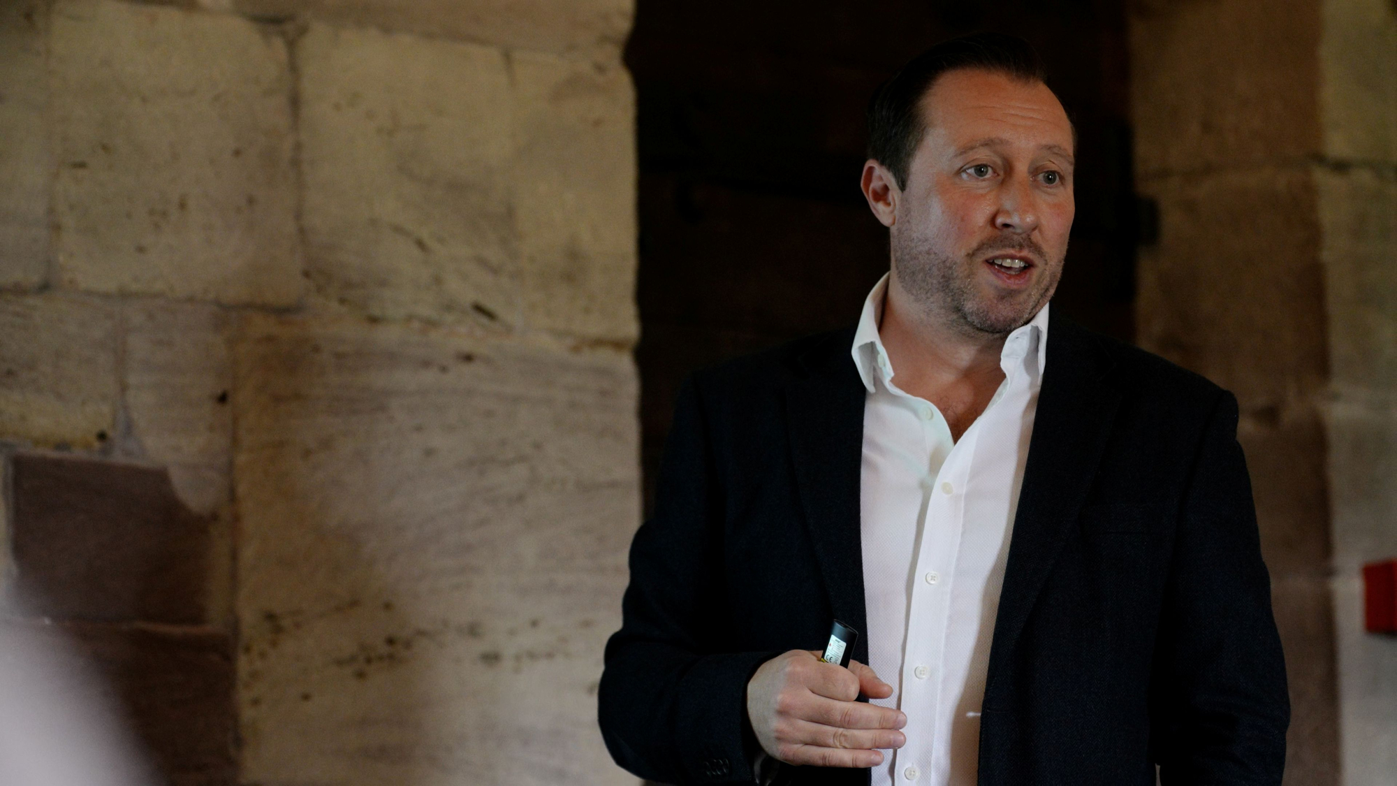 Kevin Dunne, CEO at ETL Systems, being interviewed