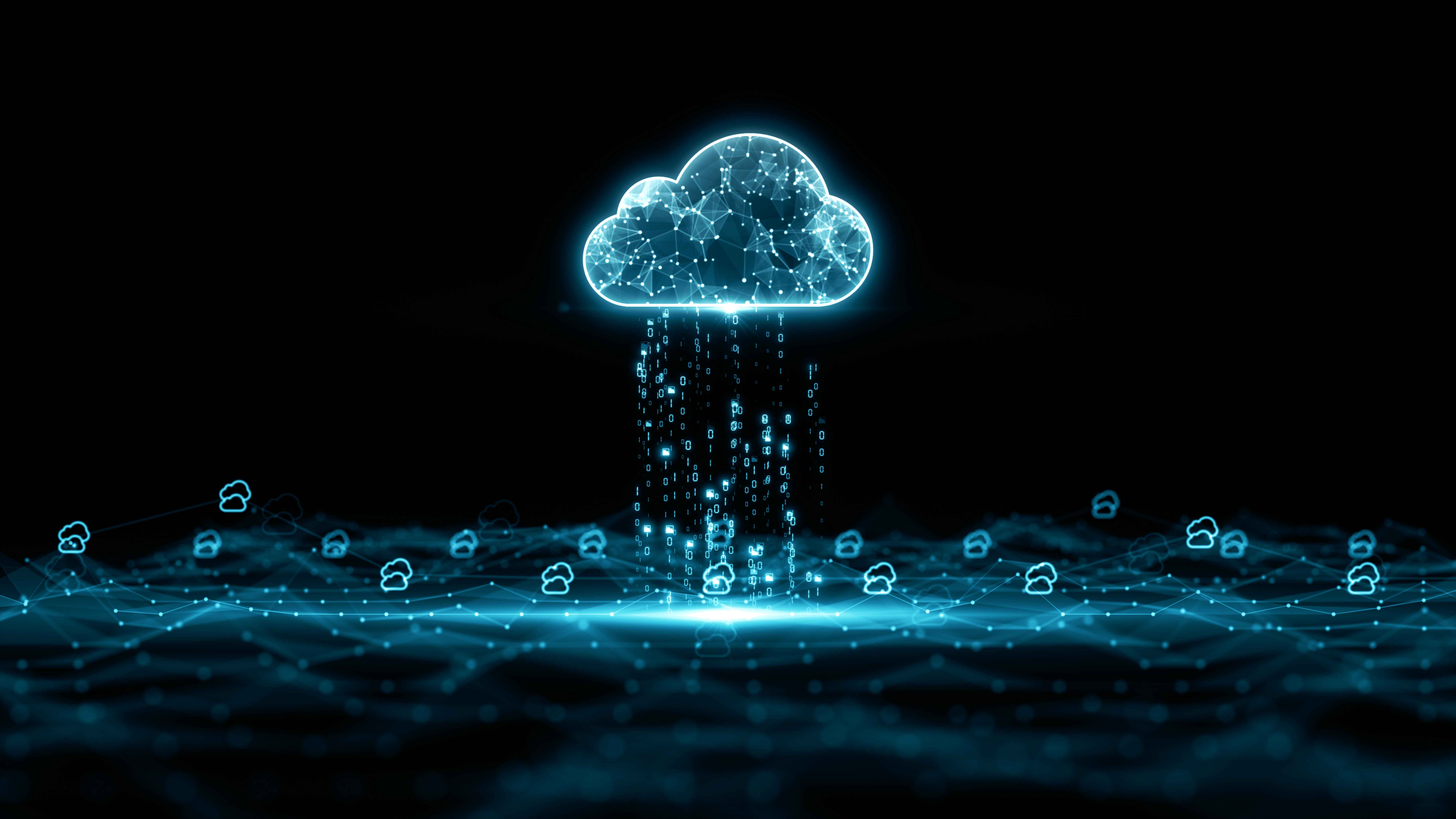 Concept visualisation of cloud/virtual network